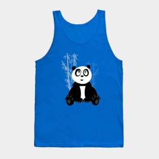 Panda Girl - Blue Tank Top